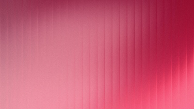 Reeded fractal glass gradient background with grain texture and vertical prism distortion in pink, cherry red, and rose tones