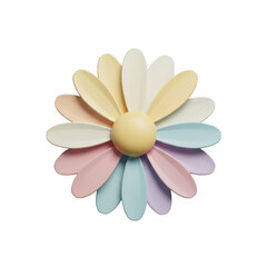 Fototapeta premium A vibrant and colorful bouquet of spring flowers isolated on transparent background