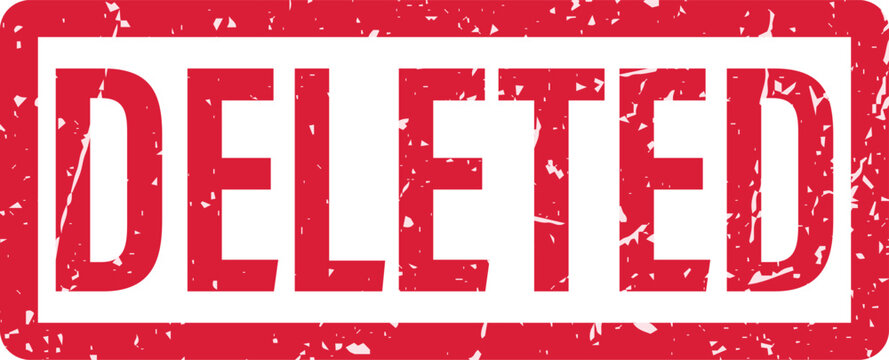 A red stamp with the word DELETED.
