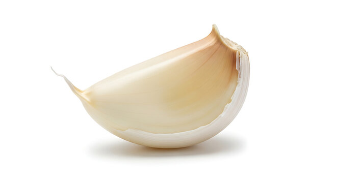 garlic isolated on white background