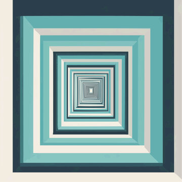 Abstract square tunnel