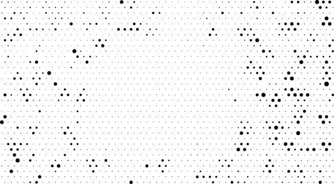 Minimalist halftone vector texture overlay with abstract dotted background