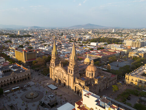 Landmark Guadalajara Central Cathedral in historic city center