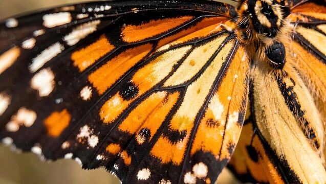 Macro of butterfly wing pattern