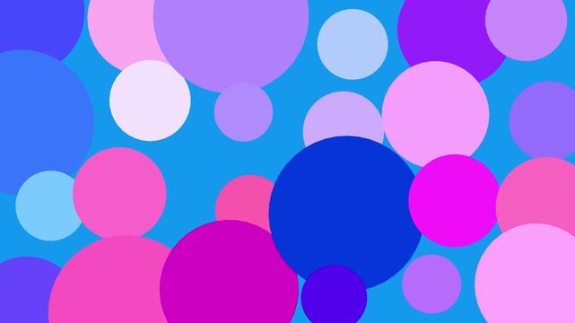 abstract background with balloons video motion graphic. colorful circle video motion graphic