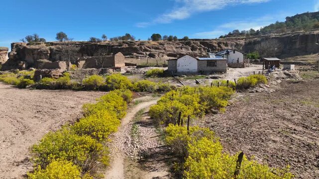 OLD HOUSE AMONG THE HILLS INHABITED BY TRIBES OF THE REGION