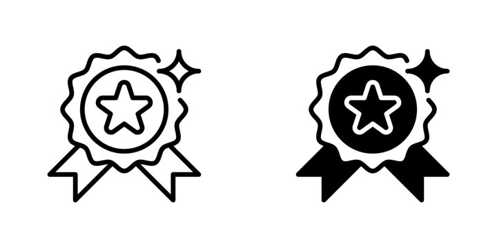 Quality Seal Vector Line Icon for Retail and Ecommerce