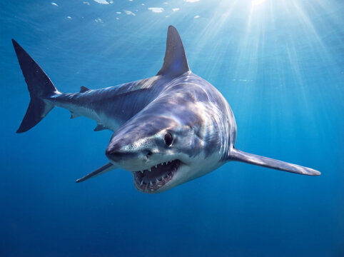 Mako Shark in the Sea