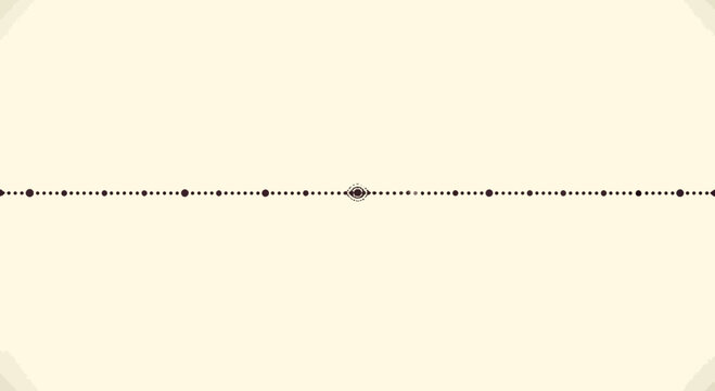 Minimalist dotted horizontal line divider on cream background