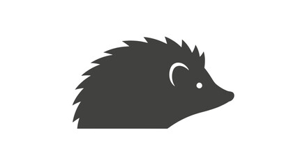 Hedgehog Silhouette Profile Illustration. © Acuba