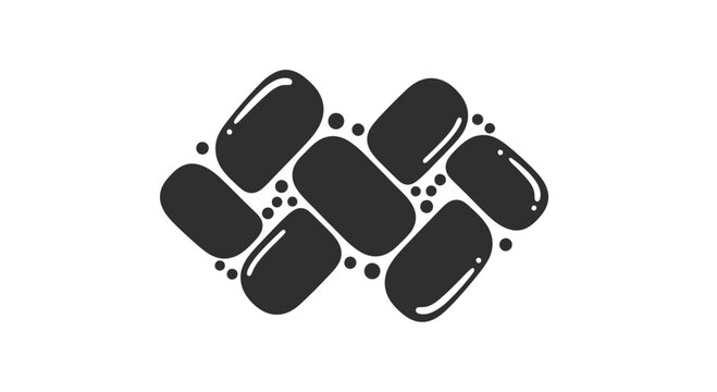 Black Nail Polish Bottles Arranged Together.