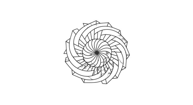 Detailed Illustration of a Nautilus Shell.