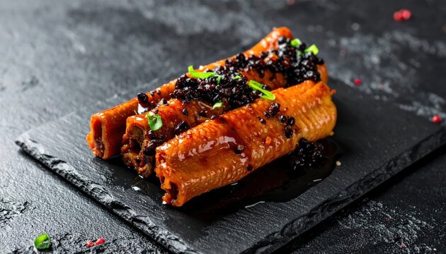 Steamed Duck Feet in Savory Black Bean Sauce, a Traditional Dim Sum Delicacy