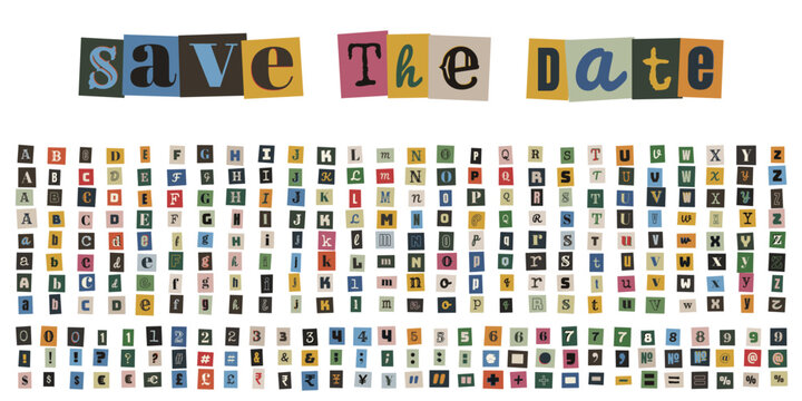 Cut Out Magazine Letters and Numbers for True Crime Podcast Art and Ransom Note Collage