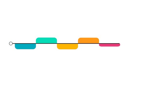 Modern Animated Timeline Infographic Template for Business, Project Management, and Reports