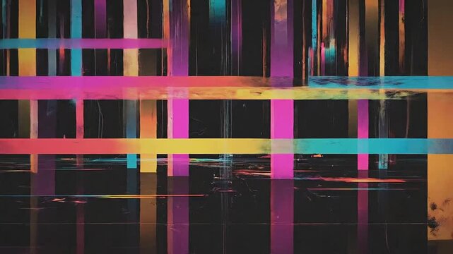 Abstract colorful vertical lines create a vibrant and dynamic background design element