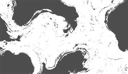 Fototapeta premium gray and white abstract map with swirling patterns and shapes on a white background.