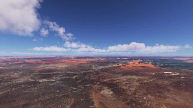 Aerial drone view of the Libyan Desert. Egypt