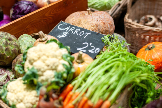 Fresh vegetables at local market