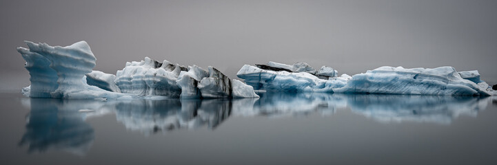 Large Icebergs Floating in Jökulsárlón Glacier Lagoon © Nils
