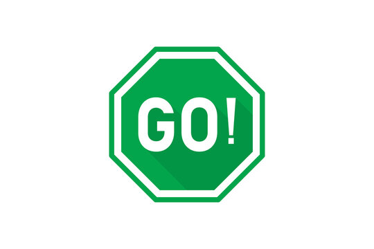 Go Sign Clip Art Black And White