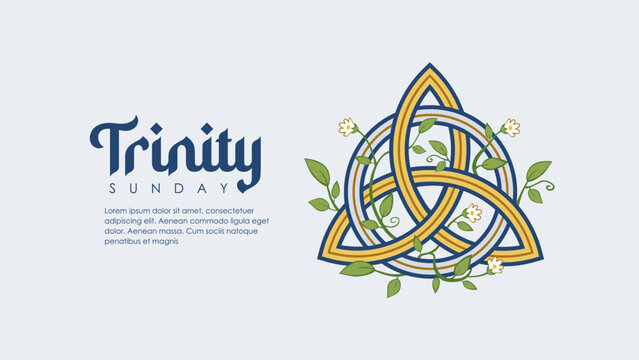 vector trinity sunday background template