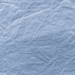 Fototapeta premium Textured blue crumpled paper background