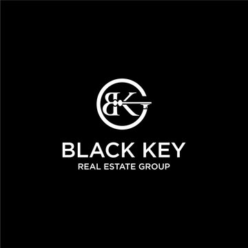creative simple logo design initial bkg key