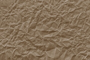 Fototapeta premium Textured brown crumpled paper background