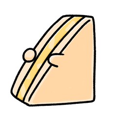Fototapeta premium もぐもぐ抱っこパン｜サンドイッチ