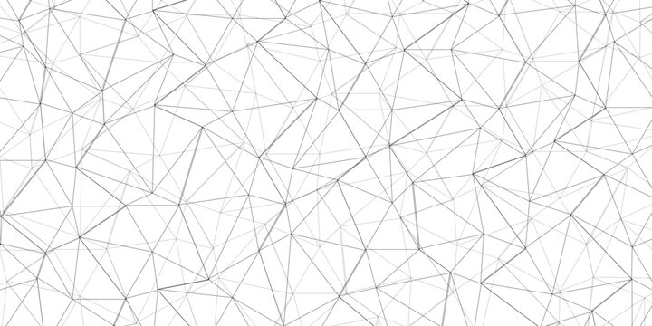 Abstract of simple gray line triangle pattern geometric background. Seamless geometric polygonal repeatable pattern swatch background, Trendy design vector background for web backdrop orpaper print.