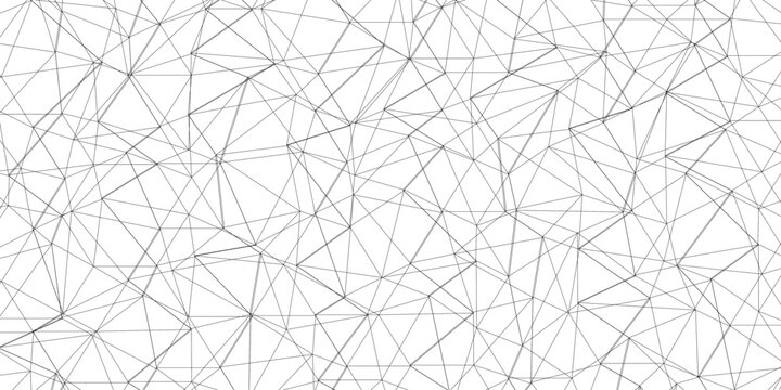 Abstract of simple gray line triangle pattern geometric background. Seamless geometric polygonal repeatable pattern swatch background, Trendy design vector background for web backdrop orpaper print.