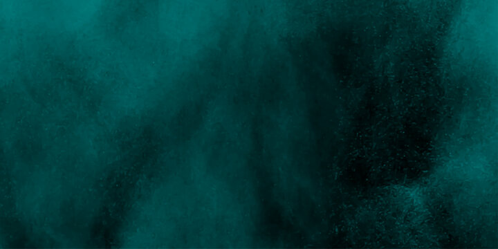 abstract cloud and vapor texture background. Black and blue smoke aquarelle smudge illustration smooth grungy smokey light pastel colors ink glow. Teal color powder explosion	