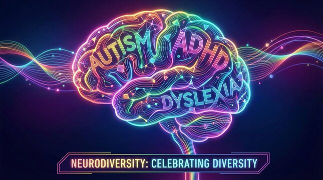 Neurodiversity Brain Concept