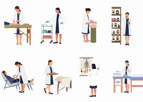 Comprehensive collection of flat vector illustrations depicting diverse IT professionals, software developers, and web designers working in modern technology environments.