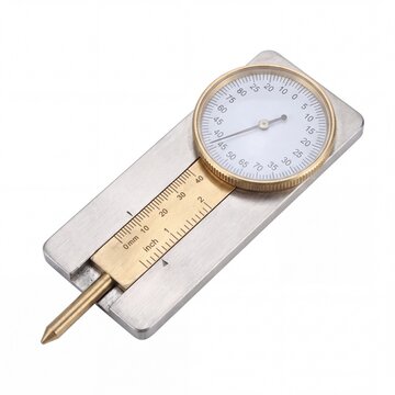 Precision Tire Tread Depth Gauge for Measuring Wear and Maintaining Road Safety on White