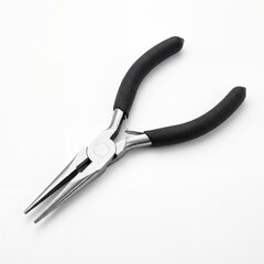 Fototapeta premium Needle Nose Pliers with Slim Jaws and Rubber Handles for Precision Gripping and Repair Tasks