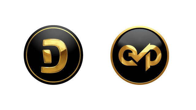 3d golden font number