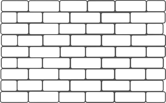Seamless brick wall pattern with clean rectangular blocks, construction texture background vector illustration design