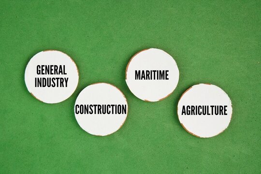 What are the 4 categories of OSHA? OSHA standards fall into four categories: General Industry, Construction, Maritime, and Agriculture. OSHA issues standards for a wide variety of workplace hazards