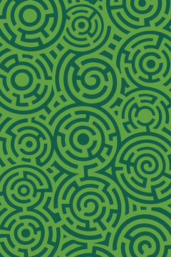 digital crop circle maze pattern background