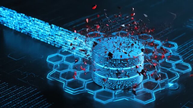 Corrupted Database Under Cyber Attack