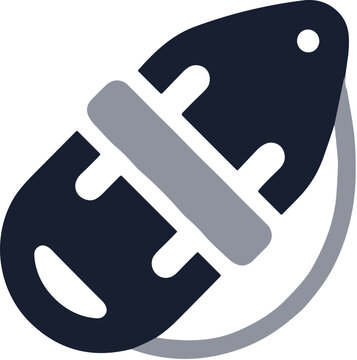 Simple Detailed Lifeguard Rescue Can Buoy Icon Illustration Graphic Design