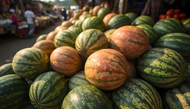 watermelons and melons