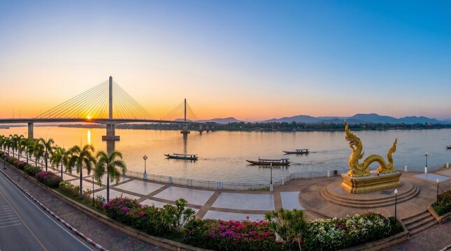 Popular tourist attractions in Nakhon Phanom: Simple life in the Isan region.