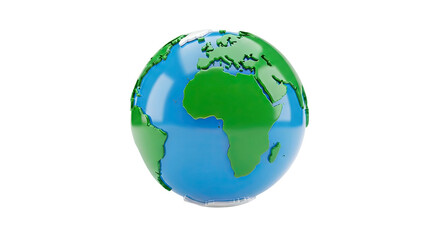 Obraz premium 3D Earth Globe with Africa and Europe