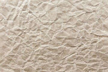 Obraz na płótnie Canvas Textured brown crumpled paper background
