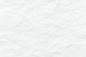 Naklejka premium Crumpled white paper texture background