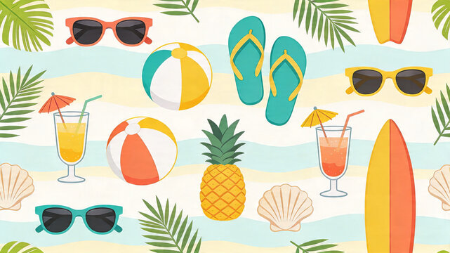  summer beach pattern 