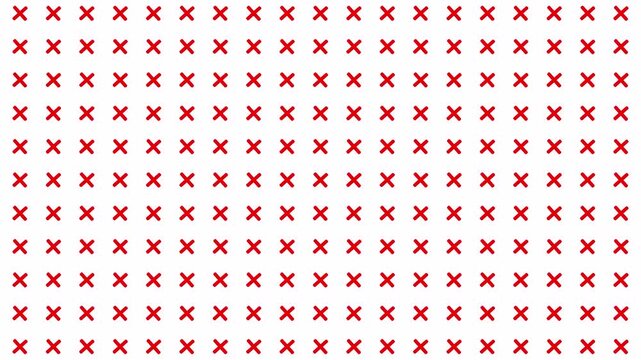 Abstract Cross Symbols Animation &ndash; Scaling X Pattern Motion Background